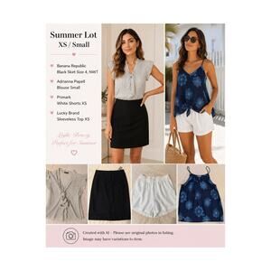 Womens Lot Size Small Banana Republic Primark Lucky Brand Shorts Tops NWT